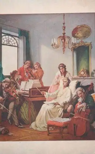 Artist fine art postcard F. Ch. Bande Mozart Requiem