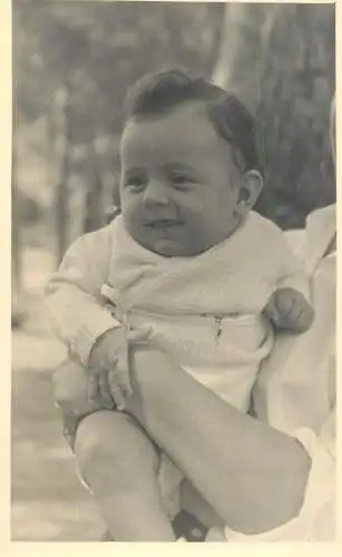 Real photo mother and baby