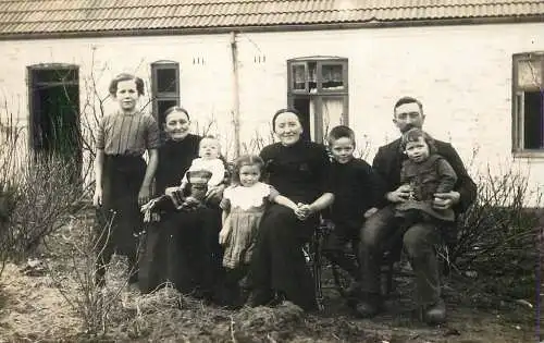 Real photo family scene