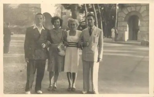 Real photo elegant friends