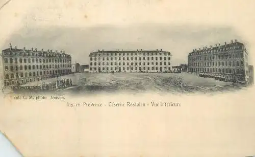 France Aix-en-Provence Caserne Rostolan vue interieure
