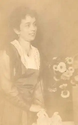 Social history anonymous persons portrait souvenir photo elegant woman