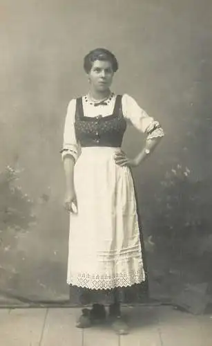 Social history anonymous persons portrait souvenir photo elegant woman
