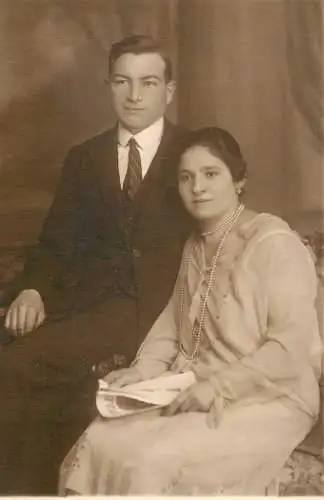 Social history anonymous persons portrait souvenir Hungary elegance pearls