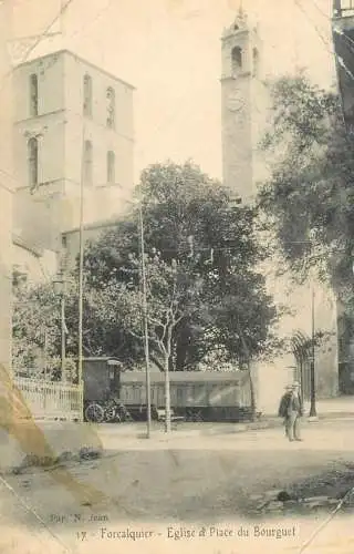 France Forcalquier Eglise et Place du Bourget