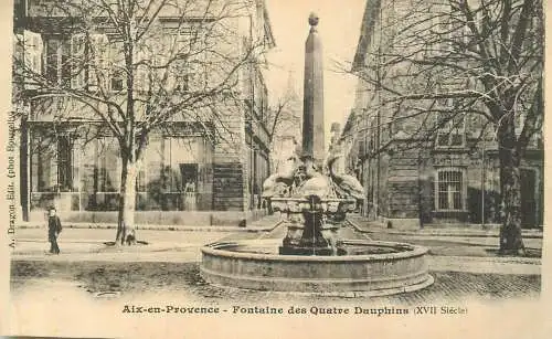 France Aix-en-Provence Fontaine des Quatre Dauphines