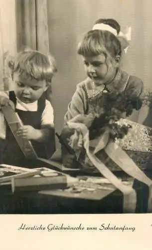 Social history anonymous persons portrait souvenir brothers children playing