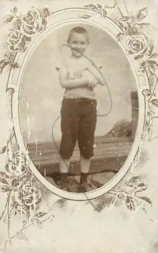 Social history anonymous persons portrait souvenir photo boy
