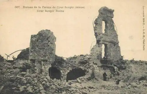 France Soupir (Aisne) Ruines de la Ferme