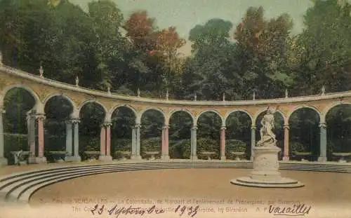 France Versailles La Colonnade de Mansart et l'enlevement de Proserpine par Girardon