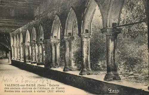 France Valence sur Baise (Gers) Galerie des anciens cloitres de l'Abbaye