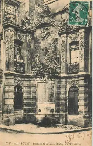 France Rouen Fontaine de la Grosse Horologe