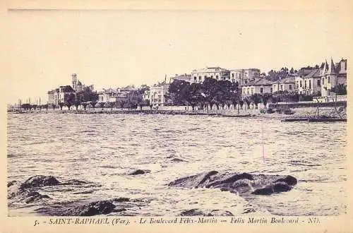 France Saint Raphael (Var) Le Boulevard Felix Martin