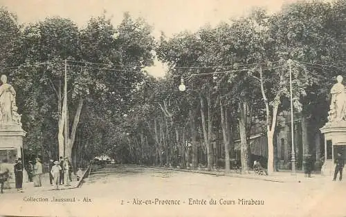 France Aix en Provence Entree du Cours Mirabeau