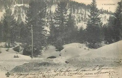 France Cantal Le Lioran sous la neige