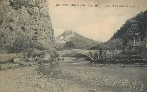 France Castellane Le Pont sur la Verdon
