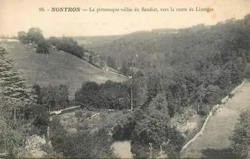 France Nontron Vallee de Bandiat vers la route de Limoges vue generale