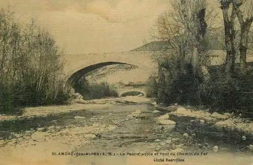 France St Andre des Alpes (Alpes-Maritimes) Pont d'issole et Pont du Chemin de Fer