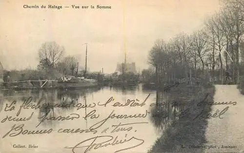 France Chemin du Halage vue sur la Somme