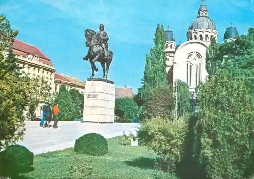Romania Targu Mures statuia lui Avram Iancu