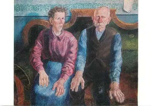 Fine arts painting Otto Dix bildnis der Eltern II