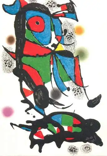 Fine arts painting Joan Miro copertina per volume Obra de Joan Miro