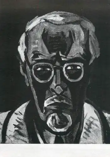 Fine arts painting Karld Schmidt Rottluff selbstbildnis