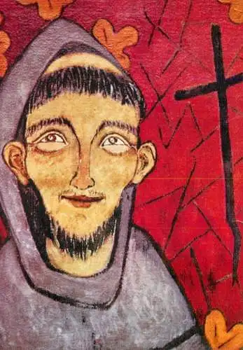 Fine arts painting St. Franziskus Hildegard Hendrichs