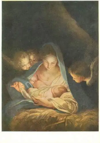 Fine arts painting Carlo Maratti die heilige nacht