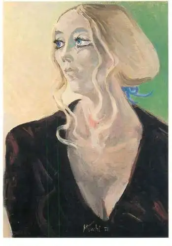 Fine arts painting Gabriele Mucchi Sabine Grzimek portrait