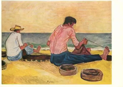 Fine arts painting Gabriele Mucchi der fischer