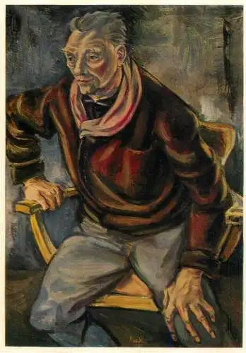 Fine arts painting Gabriele Mucchi portrait of Fritz Cremer