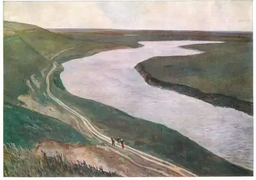 Fine arts painting Alexander A. Deineka bei Kursk am Tuskar