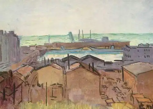 Fine arts painting Alexandru Ciucurencu der Hafen von Konstanza