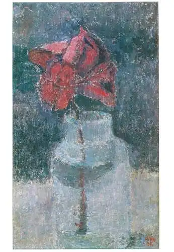 Fine arts painting Otto Niemeyer Holstein blume im glas