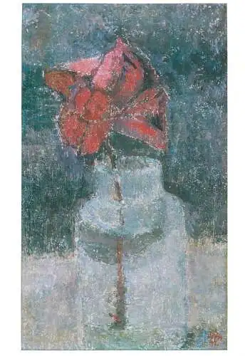 Fine arts painting Otto Niemeyer Holstein blume im glas