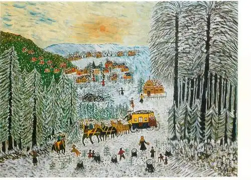 Fine arts painting Therese Walther Visino die post