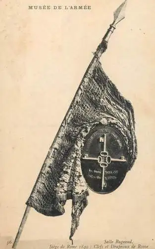 France Paris Rome siege flag