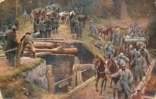 World war 1 Serbian troops trenches