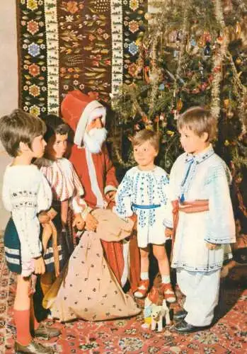 Romania felicitare de Craciun Santa Claus