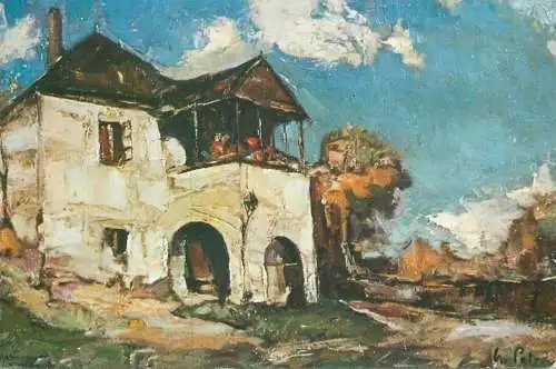 Romania Gheorghe Petrascu casa la tara pictura