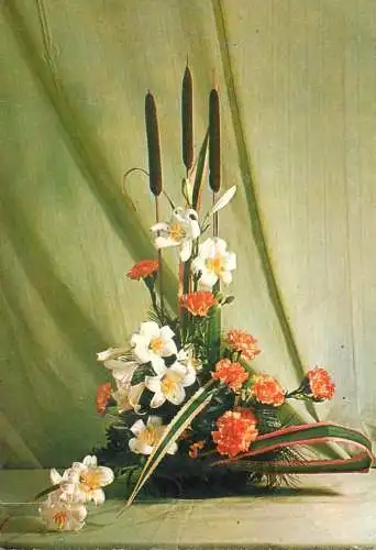 Romania carte postala cu aranjament floral