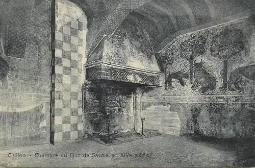 Switzerland Chillon chambre du Duc de Savoie