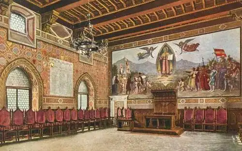 San Marino la sala del consiglio