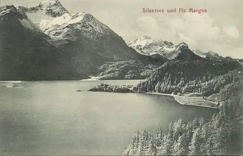 Switzerland Silsersee und Piz Margna