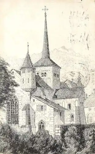 Switzerland Lausanne temple de Romainmotier