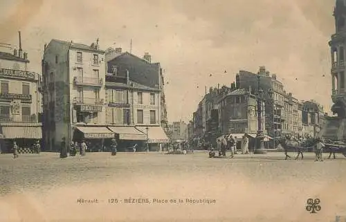 France Beziers (Herault) Place de la Republique