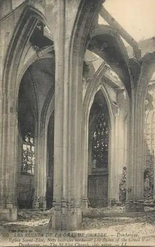 France Dunkerque church ruins
