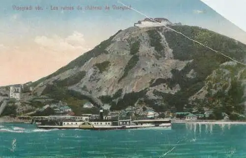 Hungary Visegradi var paddle steamer
