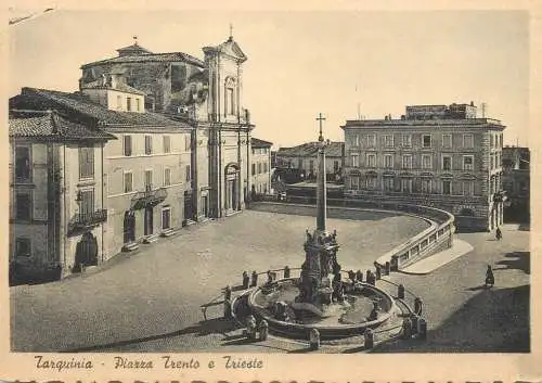 Italy Tarquinia piazza Trento e Trieste